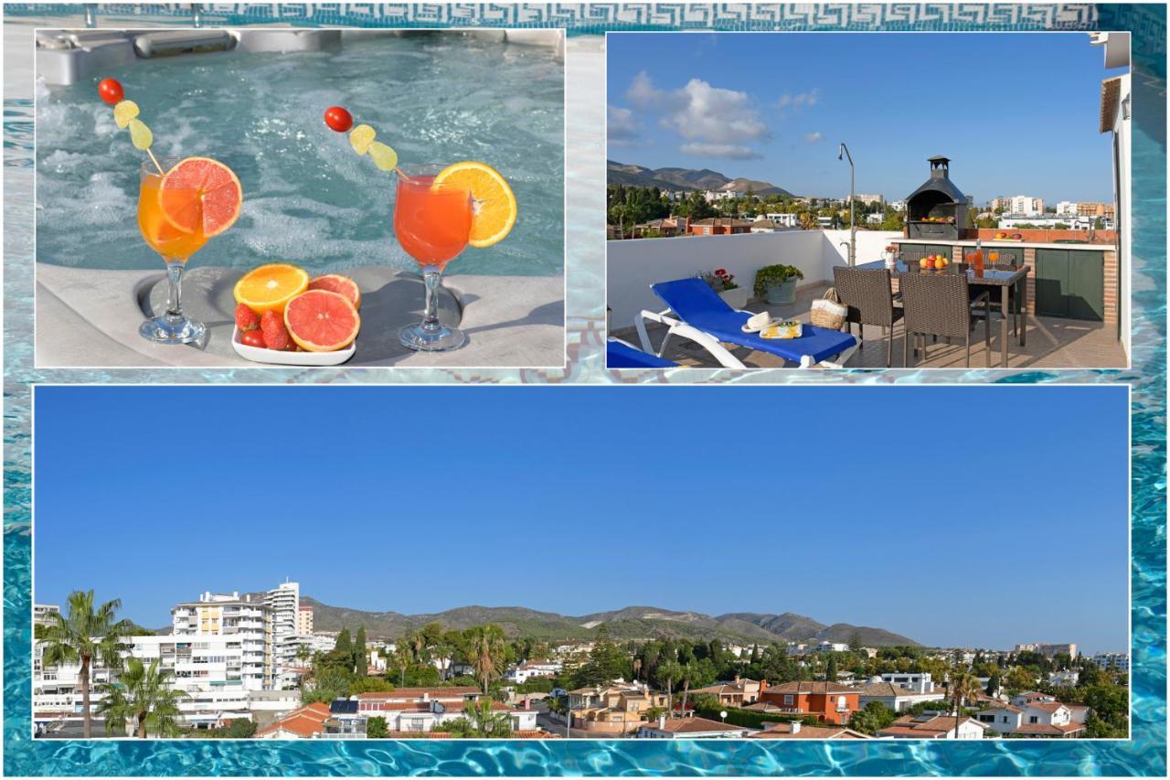 Ferienwohnung Isla De Benalmadena 1, Jacuzzi, 80M From The Sea, Ac, Bbq, Private Parking, Big Terrace Exterior foto